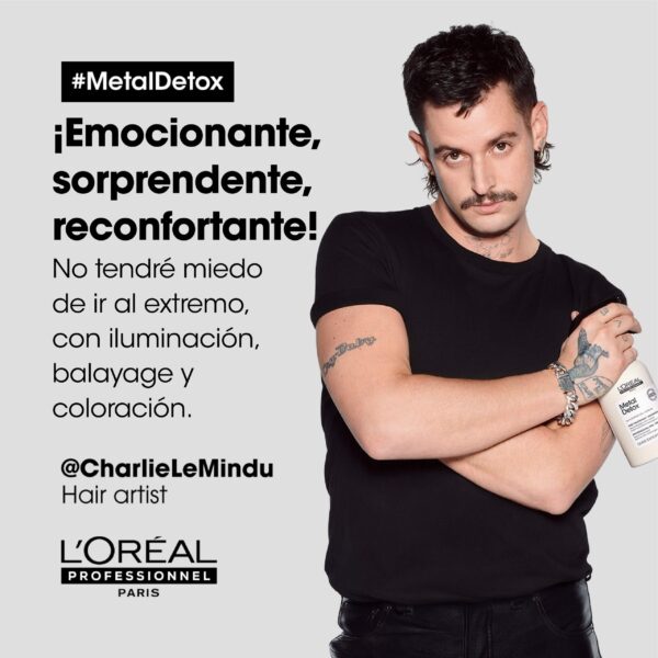Máscara Metal Detox SERIE EXPERT x 500 ML. LÓreal Professionnel - Imagen 4