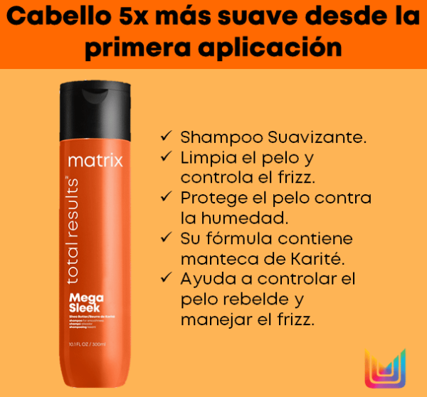 Shampoo Mega Sleek x 300ml. Total Results Matrix - Imagen 3