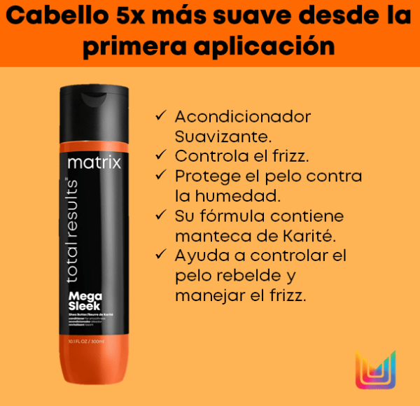 Acondicionador Mega Sleek x 300ml. Total Results Matrix. - Imagen 3