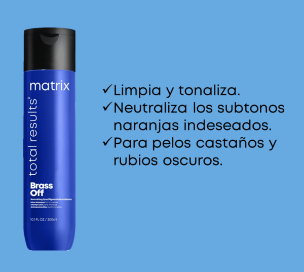Shampoo Brass Off x 300ml. Total Results Matrix - Imagen 4