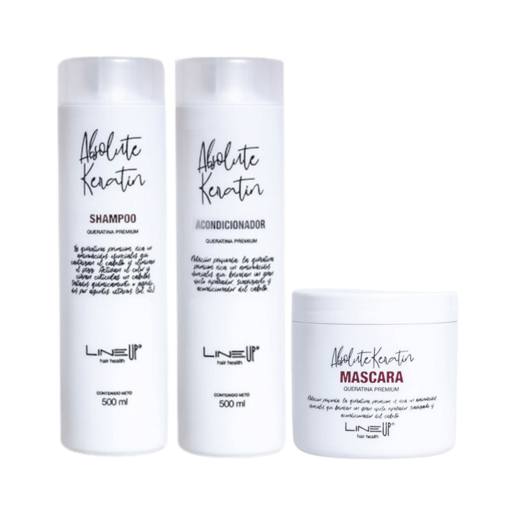 Shampoo Acondicionador y Mascara Queratina Absolute Keratine LineUP