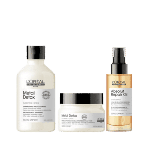 Loreal- kit sh msk metal y oil ar