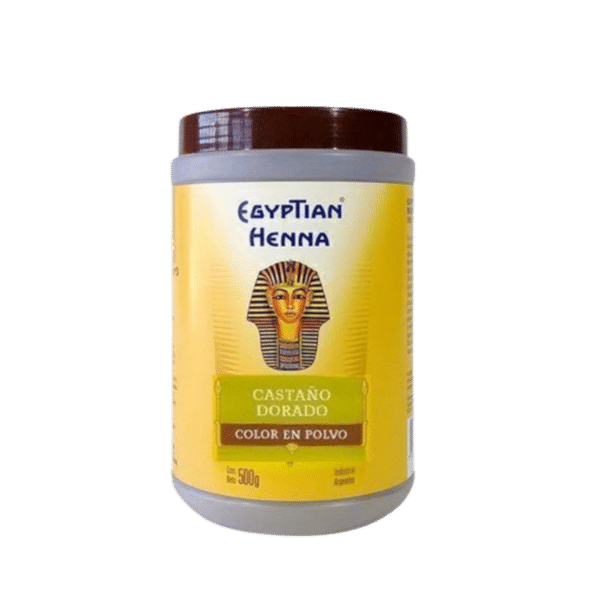 Tintura Natural En Polvo Henna Egyptian Castaño Dorado X 500gr