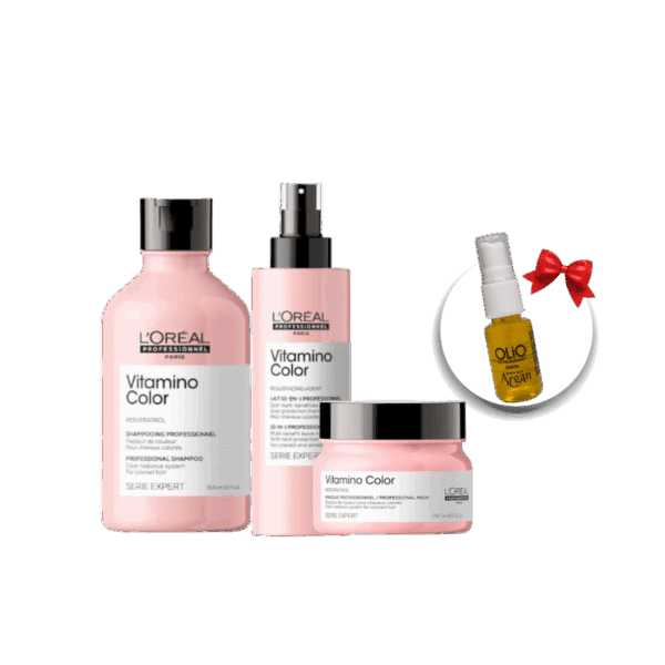 Kit Shampoo Máscara y Leave In 10 en 1 + Regalo Vitamino Color Serie Expert L´Oréal Professionnel