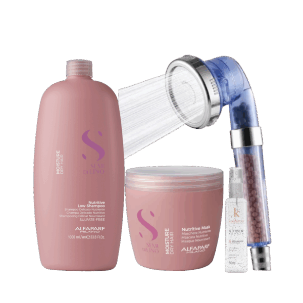 Kit Shampoo Mascara Nutritive Alfaparf Grande y Duchador Mas Serum De Regalo